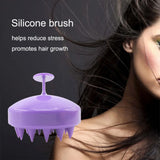 Silicone Handheld Scalp Massage Brush for Shower Hair Cleaning