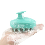 Silicone Handheld Scalp Massage Brush for Shower Hair Cleaning